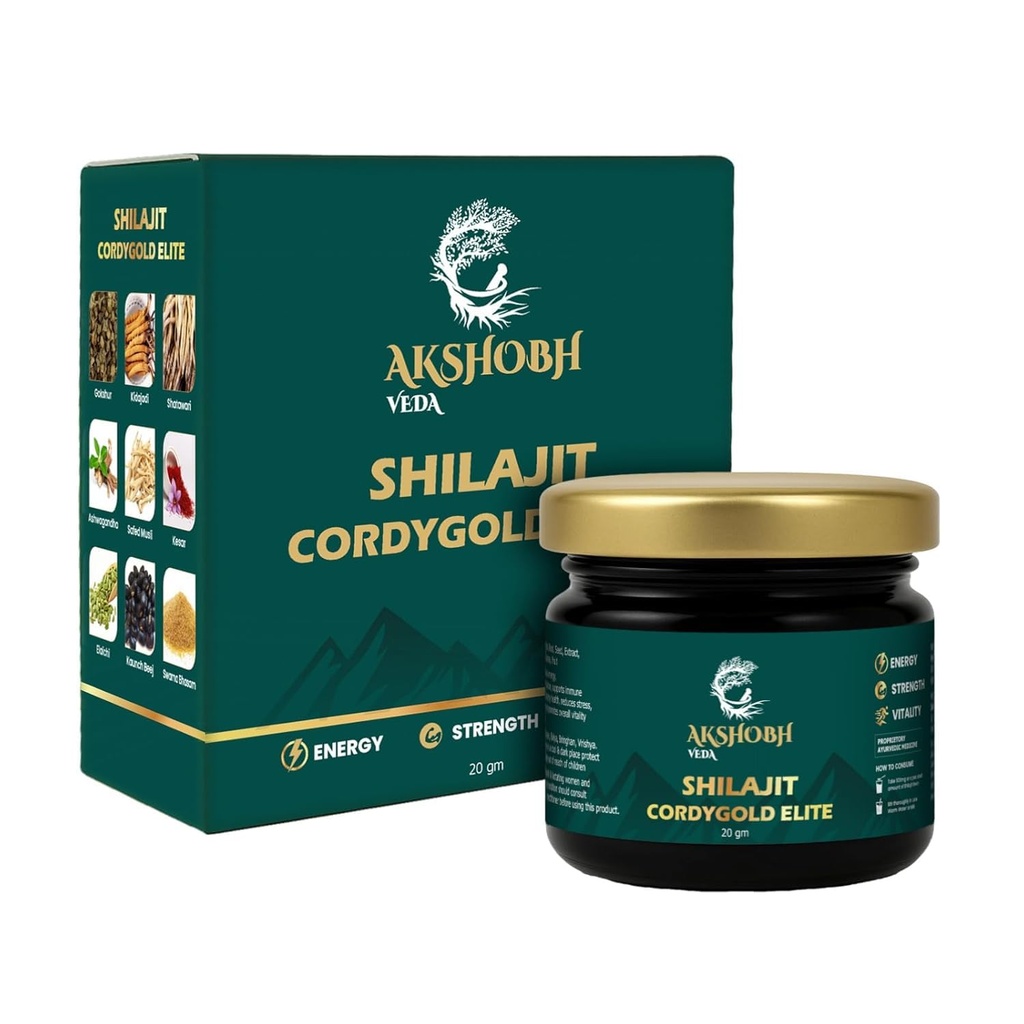 Original Shilajit Cordy Gold Elite Resin for Men