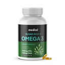 Algae-Rich Omega 3 Vegan Capsules | 300mg EPA & 100mg DHA | Plant Based Omega-3 | Supports Eye, Brain, Bone & Heart Health | 30 Capsules