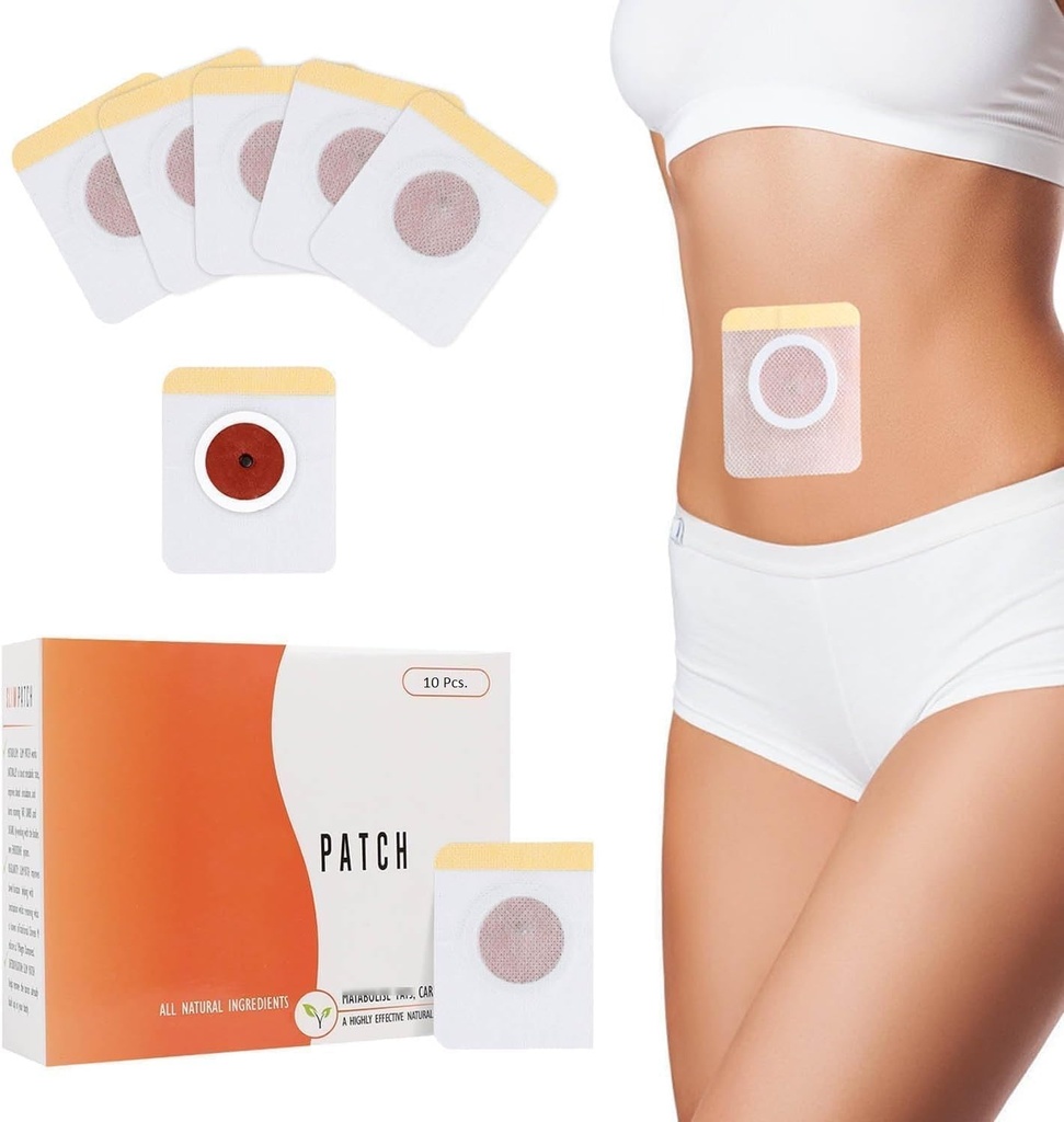 Slimming Patch for Weight Loss, Herbal Belly Fat Reduce Patches, Weight Management Sticker for Waist Arms Legs Navel Stickers, Daily Fitness Wellness Adhesive Patches for Men Women, Waterproof Comfortable Body Shaping Support
