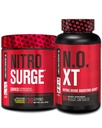 Ge Jacked Factory Nitrosurge Shred Thermogenic Pre-workout in Blueberry Lemonade & N.O. XT Nitric Oxide Booster voor mannen en vrouwen