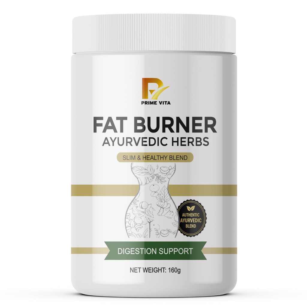 PRIMEVITA Fat Burner Powder | Thermogenic | Supports Weight Management & Boosts Metabolism 160g (PACK-1)