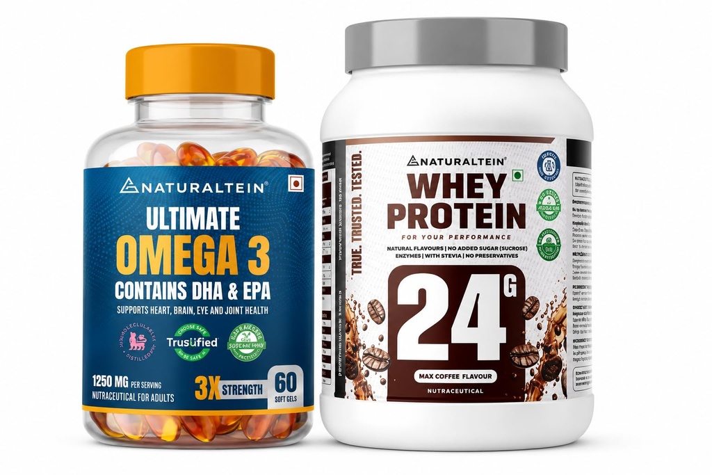 Naturaltein Omega-3 & Whey Protein Bundle