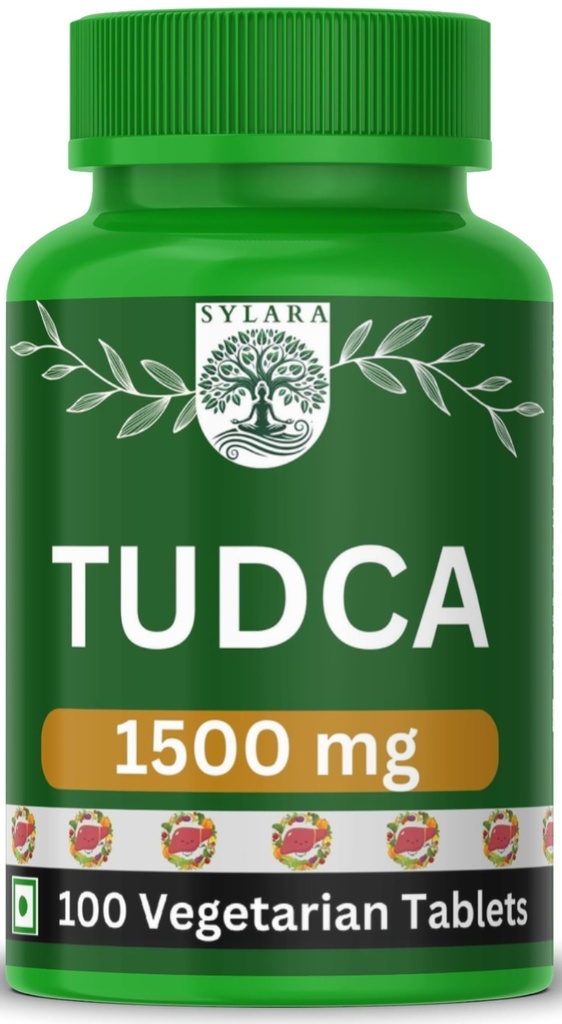 SYLARA TUDCA 1500 mg+ 7 in 1 Formulation - Milk Thistle, Dandelion Root, N-Acetyl Cysteine ( NAC ) , Alpha Lipoic Acid, Piperine, Berberine Powder - 100 Tablets/Capsules - Liver Detox Supplement - Bile Salts for Liver Support