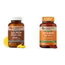 Carbamide Forte Salomega Omega 3-60 Capsules & Vitamin D tablets with Vitamin K2 MK7-120 tablets