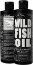 Wild Foods Liquid Omega 3 Fish Oil Supplement, Lemon, 16 oz (2 pk) 