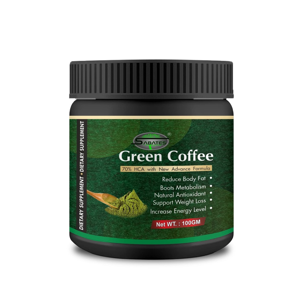 Green Coffee Powder Fat Burner Powder Weight Loss Powder & Loose Block Fat Rapidly Without Exercise Of Thigh Stomach & Body (No Side Effects)