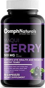 Maqui Berry, 900mg Aristotelia Chilensis Extract, 90 Capsules 45 Day Supply, Non-GMO, Glutenvrij, Supplement voor droge ogen