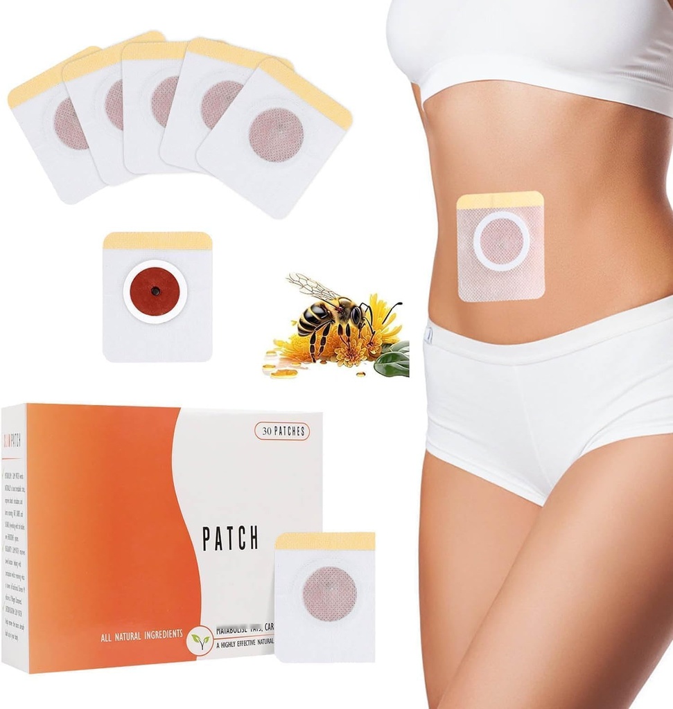 Slim Patch – Natural Abdominal Weight Loss Patches – Traditional Botanical Infused Magnet Patches for Metabolism Support, Detox, and Body Contouring – For Men & Women
