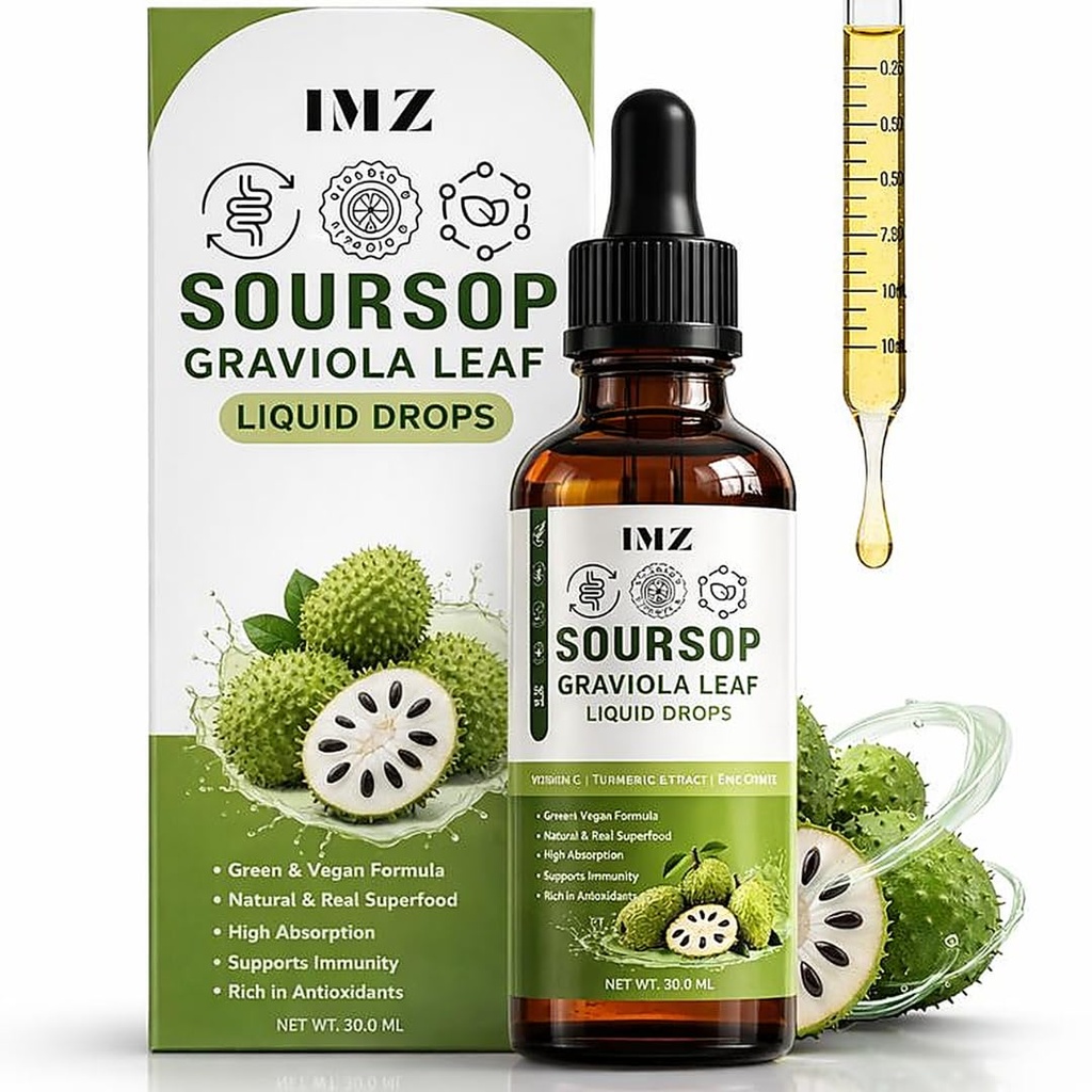 Soursop Bitters Liquid Drop | Graviola leaf | Hanuman Phal Laxman for Cell Support, Immune System and Gut Health Support, Soursop Liquid | 50 ml by IMZ