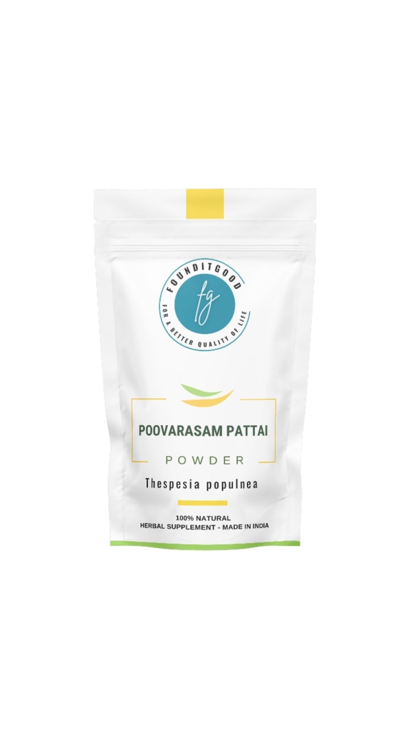 Poovarasam Pattai Powder – Herbal Thespesia Populnea Bark