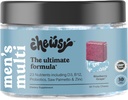 CHEWSY - Heren Multivitamine Kauwen - Immuun en Energie Ondersteuning, Vitamine A, B12, C, D3, E, Foliumzuur, Probiotica, Zink - 30-dagen levering