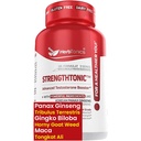 Herbtonics Testosteron Ondersteuningssupplement voor mannen - Koreaanse Panax Ginseng & Tribulus Terrestris - Ondersteunt gezonde energie, sterkte en uithoudingsvermogen - 60 Vegan Capsules