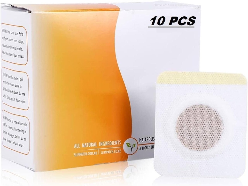 10 PCS Slimming Patchs for Weight Loss – Natural Herbal Detox Patch for Belly Fat Burner, Metabolism Booster Body Slim Patch for Women & Men.