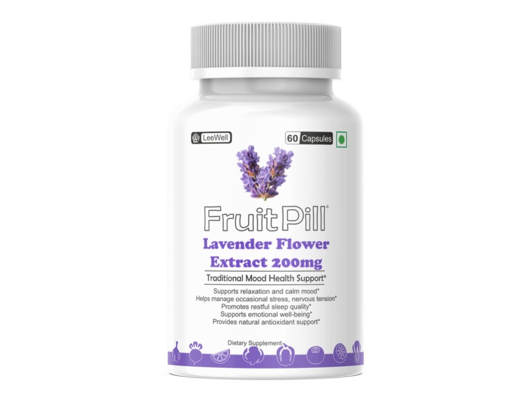 (LeeWell) Lavender Flower Extract 200mg Capsules, 60 Count