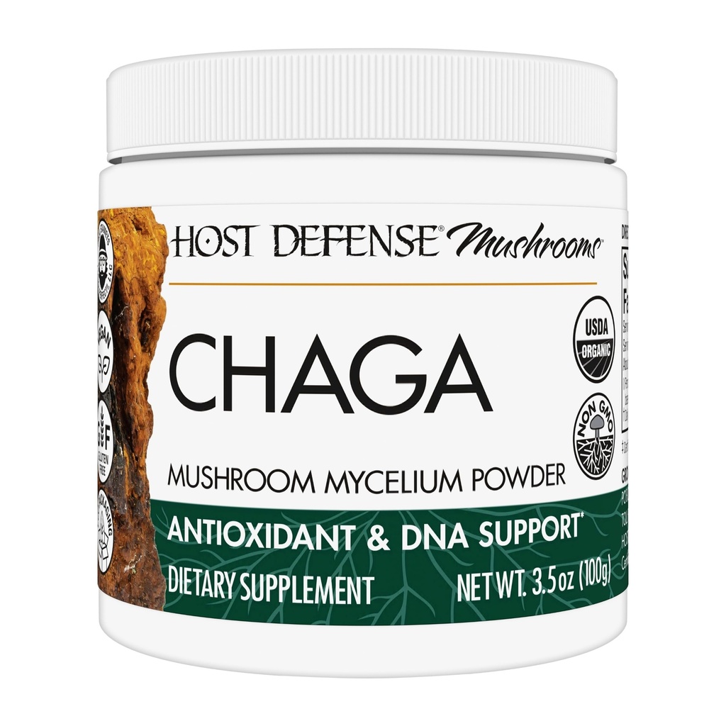 Host Defense Chaga Powder - Immune System Support Supplement - Chaga Mushroom Powder for Antioxidant Activity Support - Dietary Mushroom Supplement - 3.5 oz (66 Servings)