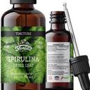 Spirulina Tinctuur, Organisch Spirulina Extract (Arthrospira Platensis) Kruidensupplement, Niet-GMO in Cold-Pressed Biologische Plantaardige Glycerine, 700 mg, 2 oz (60 ml)