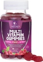 Multivitamine Gummies voor volwassenen met vitamine A, C, D, B12 - Gummy Multivitamines voor dagelijkse voedingsondersteuning met vitamines en mineralen voor vrouwen en mannen, Multi VIT Vitamine van de natuur - 60 Gummies