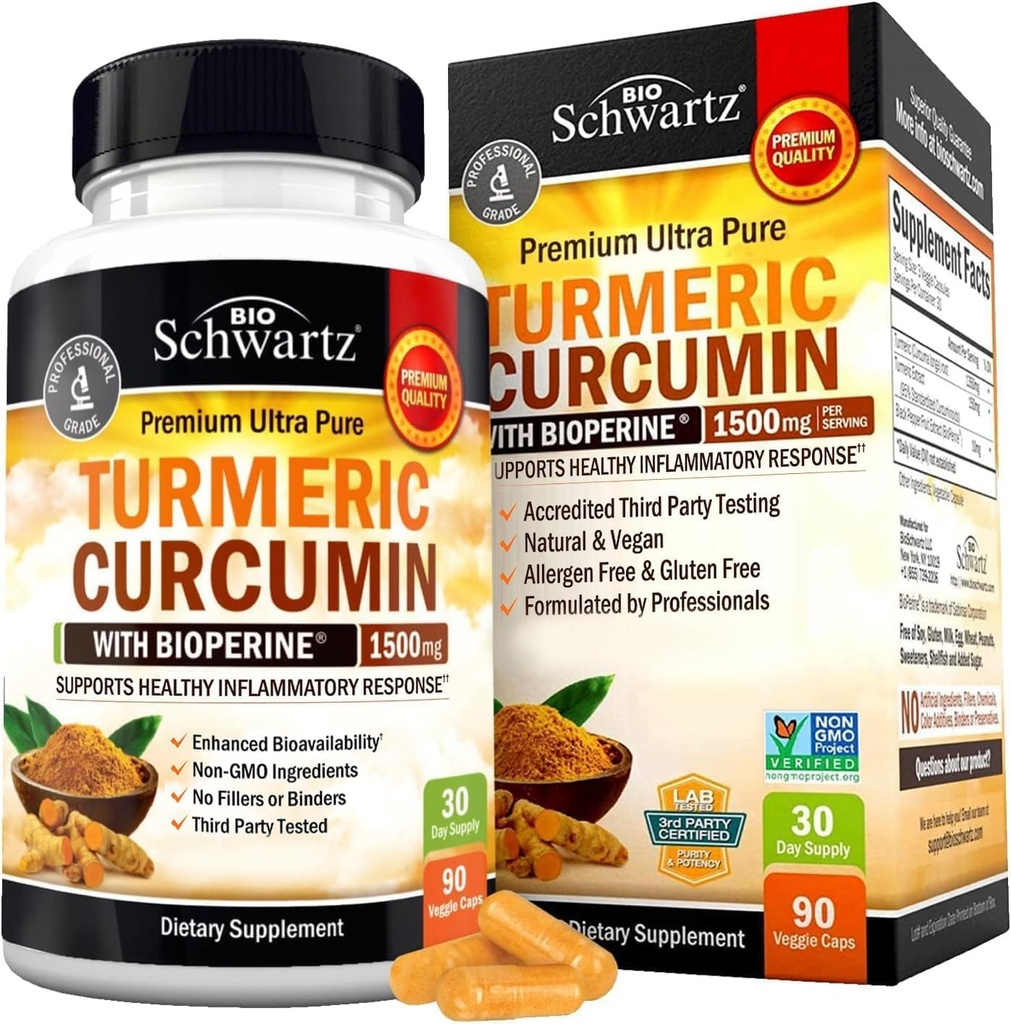 BioSchwartz Kurkuma Curcumin 1500 & Citrus Bergamot Bundle