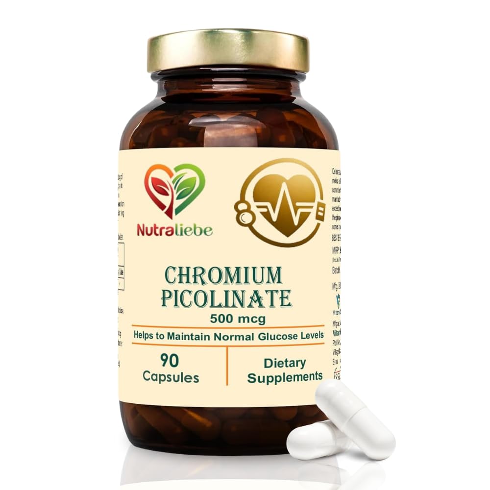 Chromium Picolinate 400mcg- Optimal Blood Sugar Support, 90 Capsules