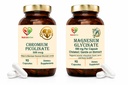 Chromium Picolinate 500mcg + Magnesium Glycinate 590mg Bundle | Blood Sugar, Metabolism, Muscle, Heart, Nerve & Bone Health Support | 90 Capsules Each