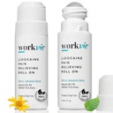 Lidocaine Roll On Pain Relief Cream 2pk Maximum Strength - Arnica, Menthol, Aloe Vera - Soothing Relief for Muscles and Joints - Sensitive Skin Friendly