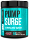 Ge Jacked Factory Pumpsurge Cafeïne Gratis pre-workout voor mannen en vrouwen - Nootrope Booster & Stim Free Pre-workout - Intense Pumps, Enhanced Focus - 30 porties, aardbeien limonade