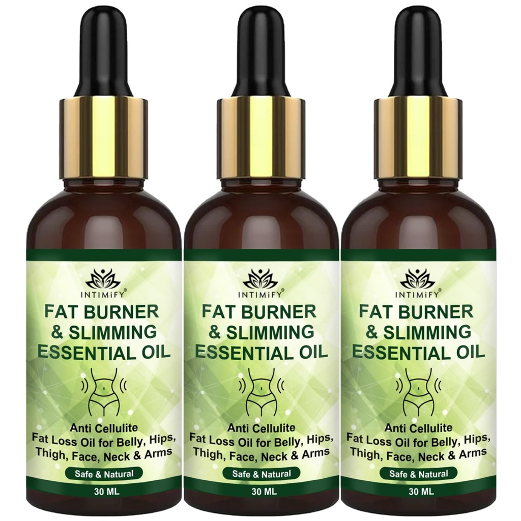 INTIMIFY Belly Fat Oil For Weight Loss, For Men & Women (3 * 30ml) each