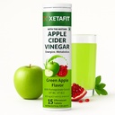 Apple Cider Vinegar Effervescent Tablets with Mother | 500mg ACV, Vitamin B6 & B12 | Supports Metabolism, Digestion & Appetite Control | No Added Sugar, No Maltodextrin | Green Apple | 15Tablets (Pack of 1)