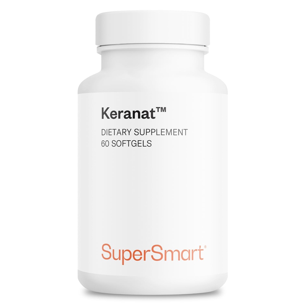 Supersmart - Keranat (Geavanceerde Formule met Biotine) - Hair Supplement for Volume & Growth - Hair Loss Vitamines Niet-GMO en Glutenvrij - 60 Softgels