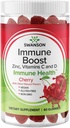 Swanson Immune Boost Gummies met Acerola, Zink en Vitamine C & D - Alle natuurlijke supplement Promoting A Healthy Immune System - Helpt om een gezond lichaam te ondersteunen - (Cherry, 60 Gummies)