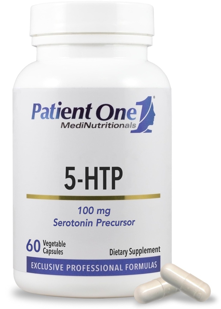 Patiënt One 5-HTP 100 mg Supplement to Support Stress Management, Mood and Sleep* 60 Capsules