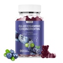 Glucosamine Chondroïtine Gommies - 3000MG Supplément de soutien conjoint extra-fort avec MSM & Elderberry, Flexibilité, antioxydant Immune Support Gommy pour adultes, hommes et femmes 90 Blueberry Gommies