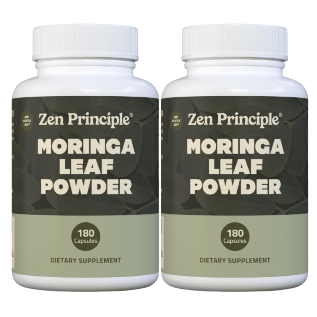 Zen Principe Biologische Moringa Oleifera. Ultra-Premium. Biedt een All Natural Energy Boost en Multi-Vitamine. Een Raw Superfood, Vegan, Geen GGO en Glutenvrij. 360 Capsules.