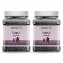 Pureserve Premium Basil Seeds 1Kg (500g x 2) | Organic Sabja Seeds Rich in Fiber, Omega 3 & Antioxidants | Natural Superfood for Weight Management, Digestion, Detox Drinks, Falooda, Smoothies & Daily Nutrition