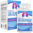 3-Mois Soutien pulmonaire et respiratoire (All-in-1) Supplément complexe Formule saisonnière , 10 ingrédients actifs , naturel quotidien , nutriments pulmonaires , suppléments de santé respiratoire , 90 jours , 90 capsules