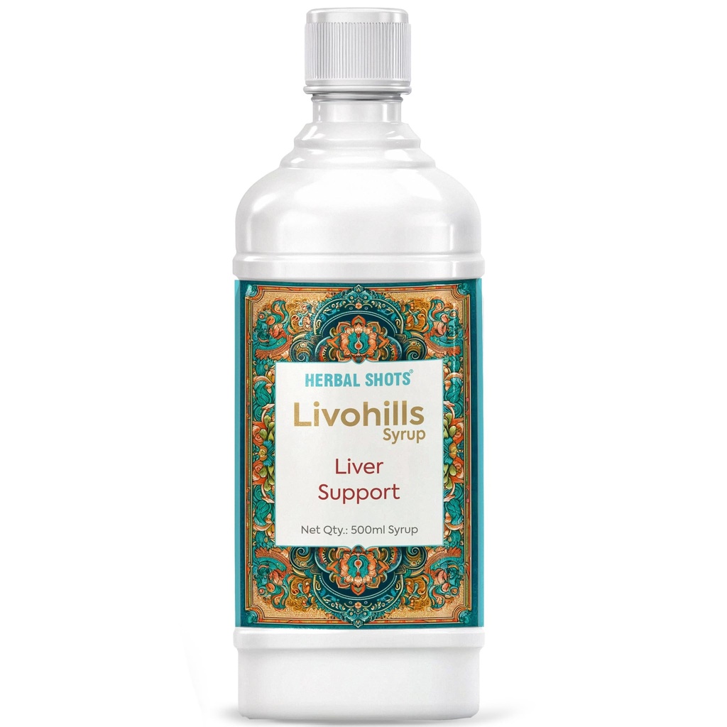 Herbal Shots Livohills Syrup 500 ml (500 ML PACK OF 1)
