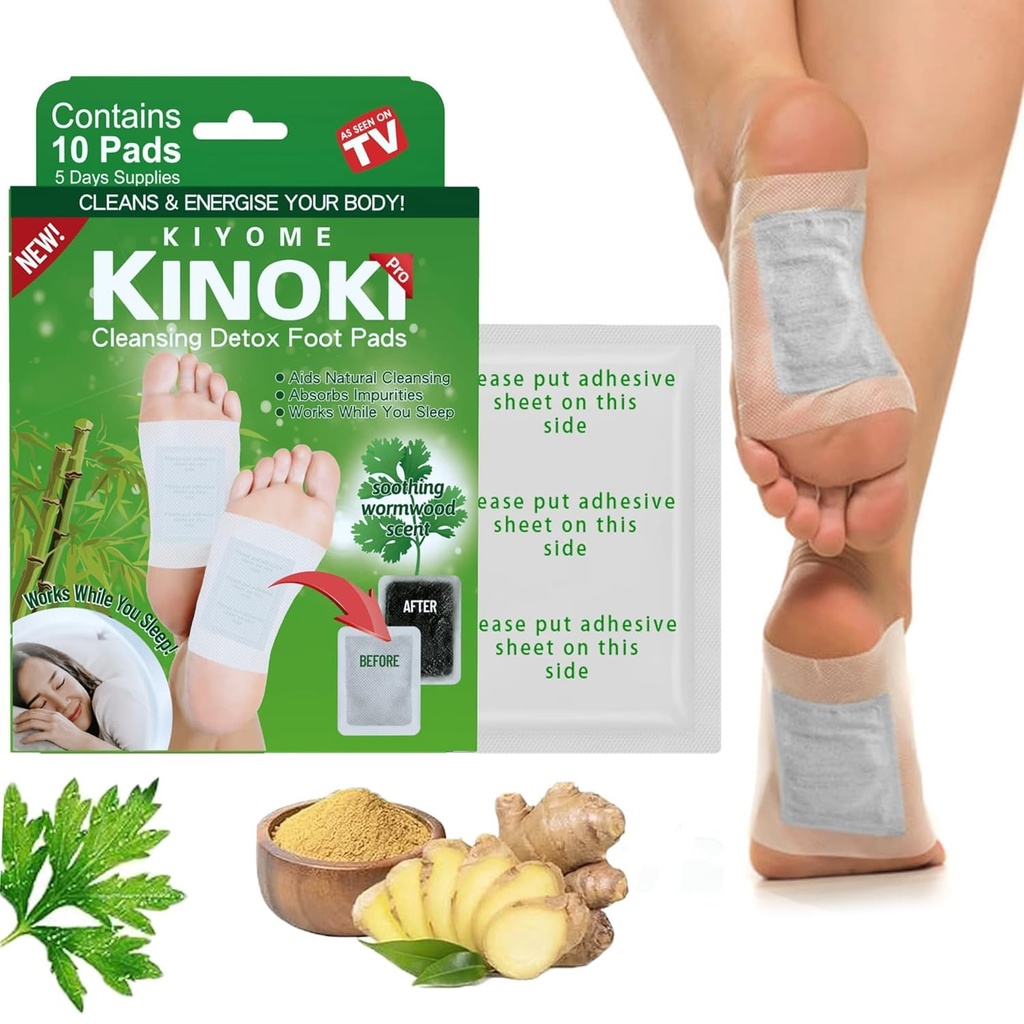 Kliffoo Detox Foot Patches for Cleansing Toxin Remover, Pack Of 30 Pads Deep Cleansing Blood Circulation Foot Pad for Men & Women - Pain Relief, Stress Relief Sleep Patch with Wormwood (30 Pads)