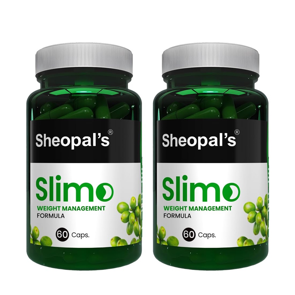 Sheopals Slimo Advance Weight Loss Supplement – Natural Fat Burner with Chlorogenic Acid & Antioxidants – Helps To Boosts Metabolism, Controls Appetite, Burns Belly Fat – 60 Capsules (Pack of 2)