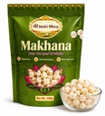 SHREE JANKI BHOG Premium Raw Makhana 200g | Fox Nuts (Phool Makhana) | Natural Lotus Seeds | High Protein Healthy Snack | Gluten Free | Fasting Food | Roasted Snack Ingredient