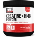 Facteur de force Creatine HMB poudre, 5g Créatine monohydraté + 3g myHMB pour la croissance musculaire, la force, l'énergie et la récupération, avec AstraGin pour l'absorption améliorée, non aromatisé, 30 portions