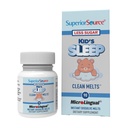 Superior Source Kid's Sleep Clean Melts - Premium Sleep Supplement for Children - Bevat Melatonine, L-Theanine & GABA - Minder suiker - Non-GMO, Glutenvrije - 90 MicroLingual Instant-Dissolve Melts