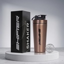 SHIFTER Steel Shaker Bottles for Protein Shake, Gym Bottles for Men Protein Shaker Bottle for Gym Shaker Bottles for Gym Bottle Gym Water Bottle for Men Shaker Steel Shaker Bottle (BRONZE), 700 ml