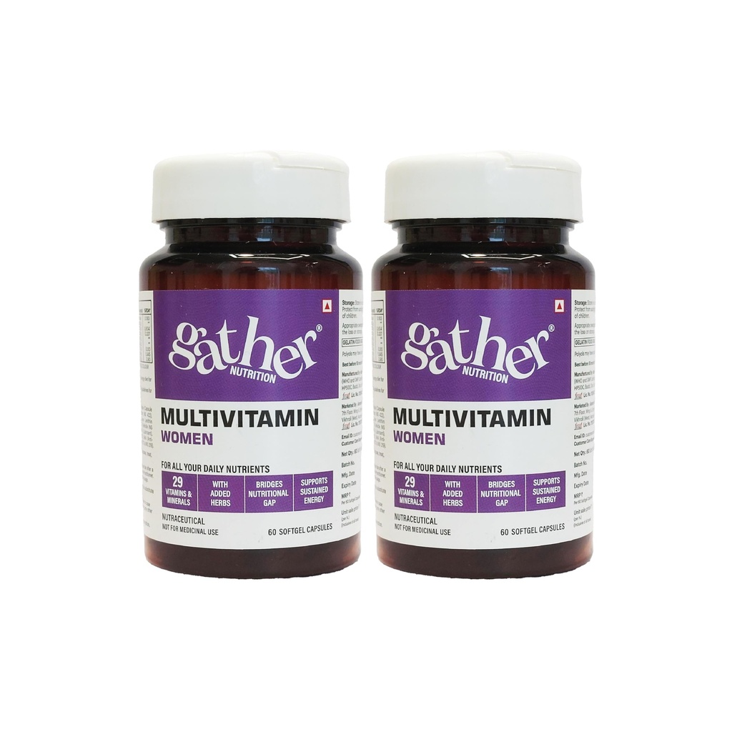 Multivitamin for Women | Boost Immunity, Support Bones, Muscles & Anti-Aging(Pack of 2)