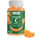 Vitamine C Gummies voor volwassenen - 250 mg Yummy Vitamine C Gummy - VIT C Gummies - Immune Support Supplement - Orange Flavored Kosher, Halal, Glutenvrij (100 telling)