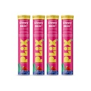 The Plant Fix Plix Glutathione Effervescent Tablets for Clear, Glowing & Youthful Skin | 600mg Glutathione, Vit E & Hyaluronic Acid | No Maltodextrin, No Sugar | Strawberry (Pack of 4)