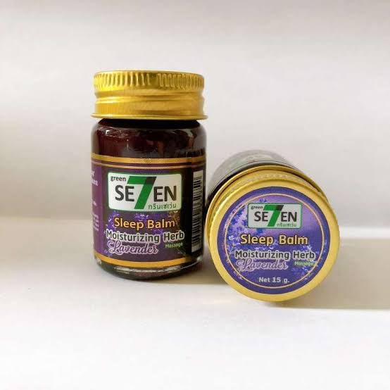 thai lavender Sleep Balm, Moisturizing Herb, Natural Relaxation Aid, by Se77ven - 50g big SIZE PACK OF 1