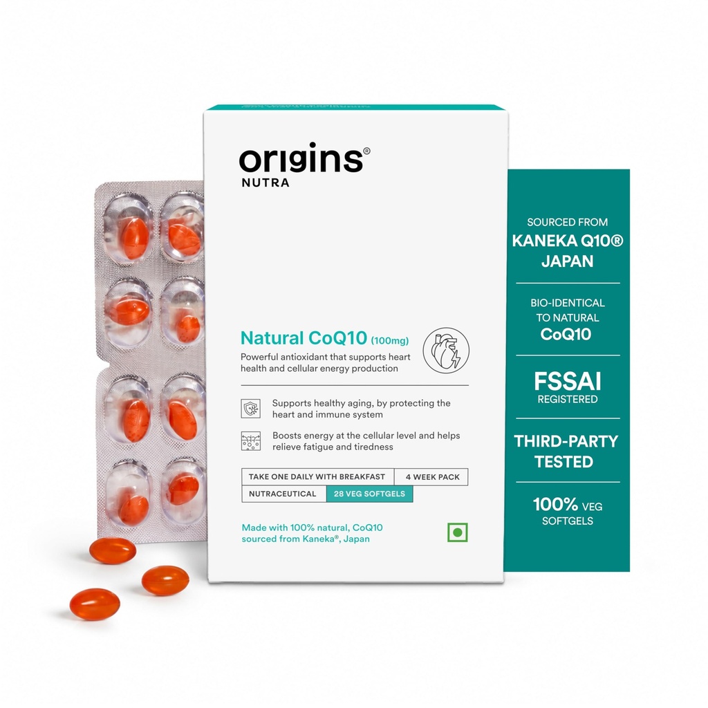 Origins Nutra Kaneka Q10® Coenzyme Q10 (CoQ10) 100mg | Sourced from Japan