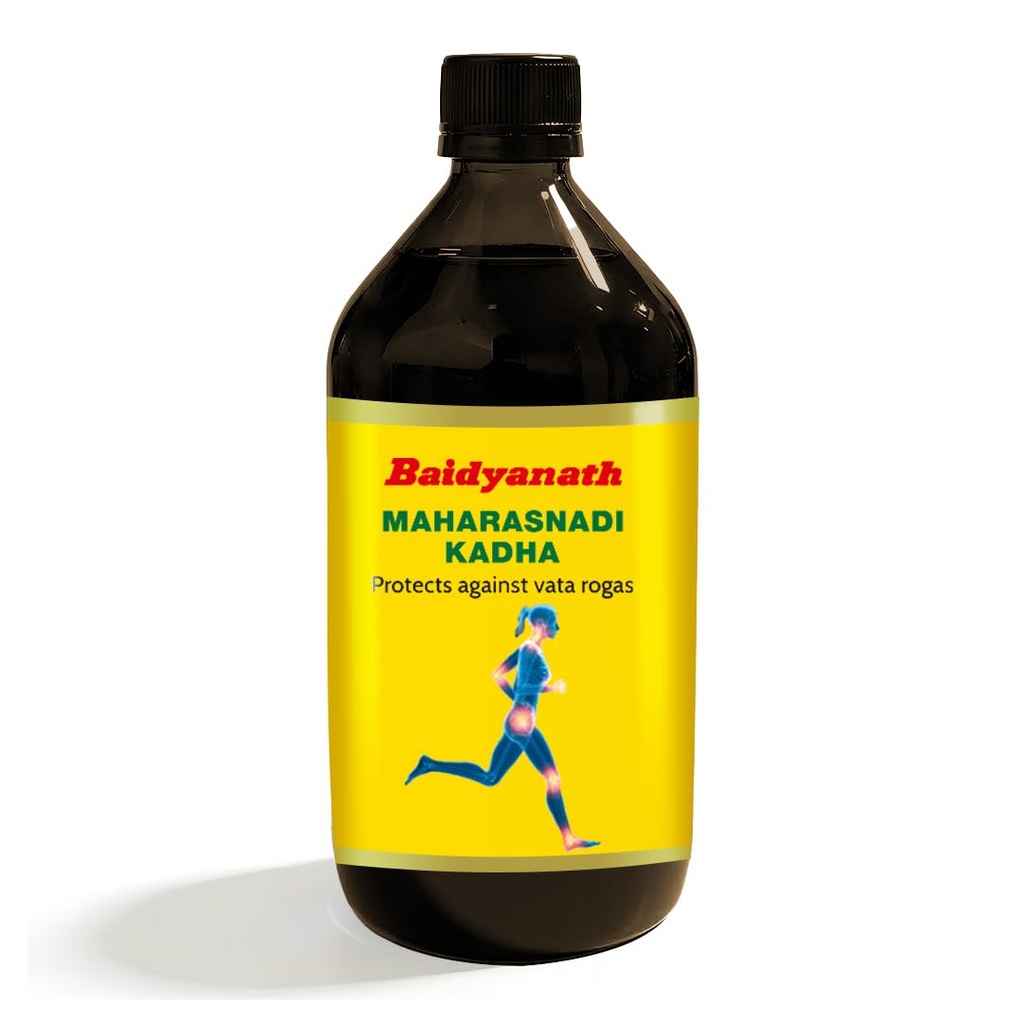 Baidyanath Maharasnadi Kadha | Ayurvedic Tonic for Joint & Muscle Pain Relief | Supports Vata Balance & Nerve Strength | Traditional Herbal Blend for Mobility & Flexibility - 450ml