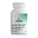 Unived Acne Relief | Acne Supplement Formulated to combat Acne from within | Zinc, Niacinamide, Green Tea, & Milk Thistle | 60 Vegan Caps, One Month Supply
