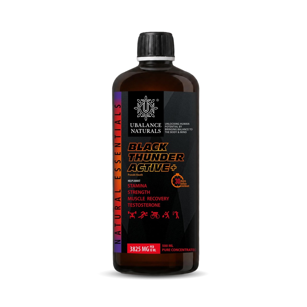 Black Thunder Active+ | Shilajit Energy & Stamina I 500ml